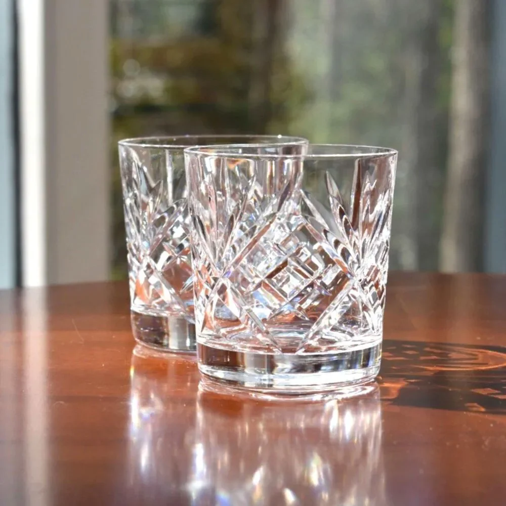 Set of 2 Gorham Crystal King Edward 